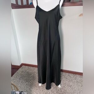 Taylor Black Slip Maxi Dress & Shimmer Sweater Set XL NWT Elegant Evening Style